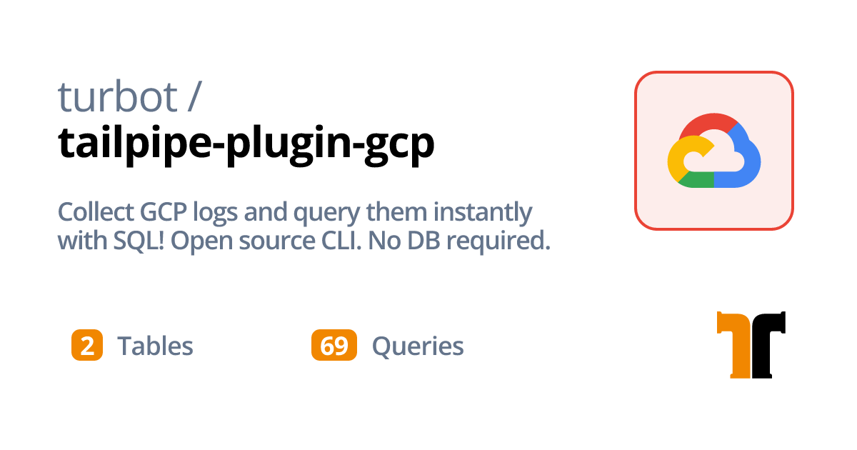 GCP plugin | Tailpipe Hub
